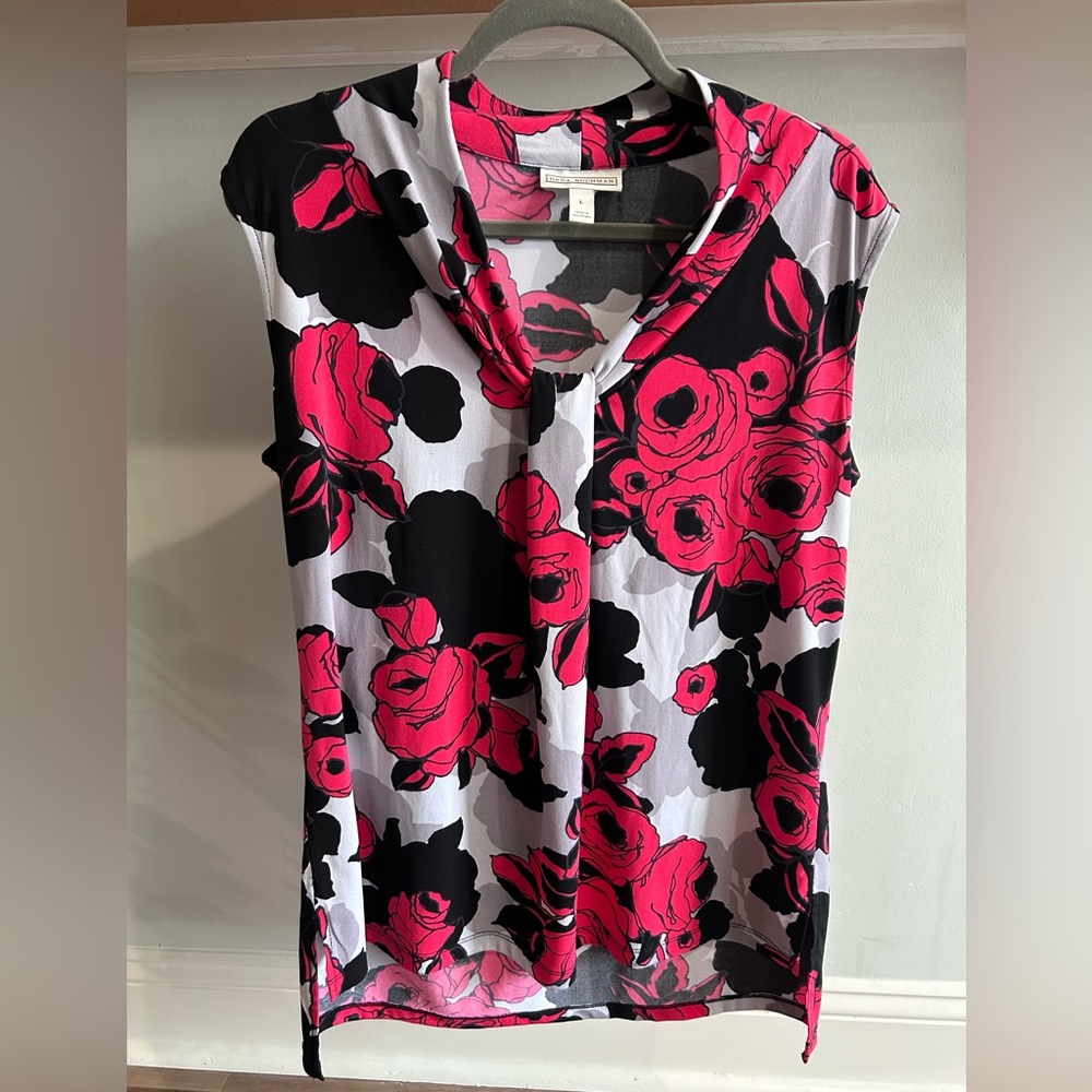 Dana Buchman Sleeveless Dress Shirt Roomy Large
